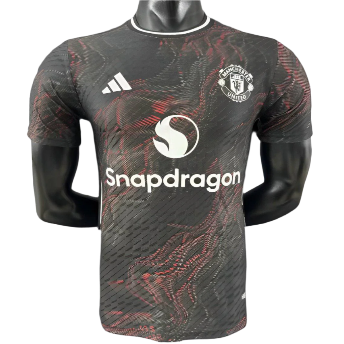 Manchester United | 2025/2026 Black Red Pattern Jersey