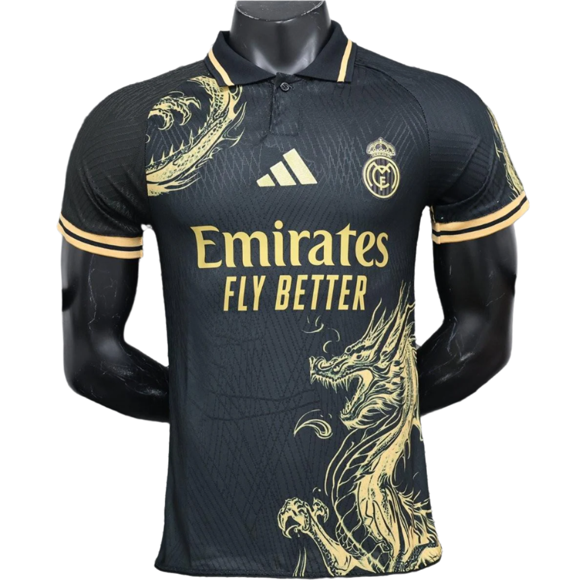 Real Madrid | 2024/2025 Gold Dragon Polo Jersey